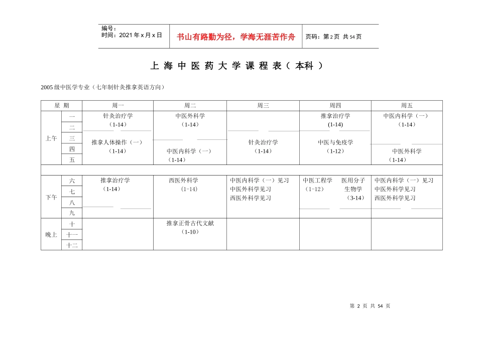 上海中医药大学课程_第2页