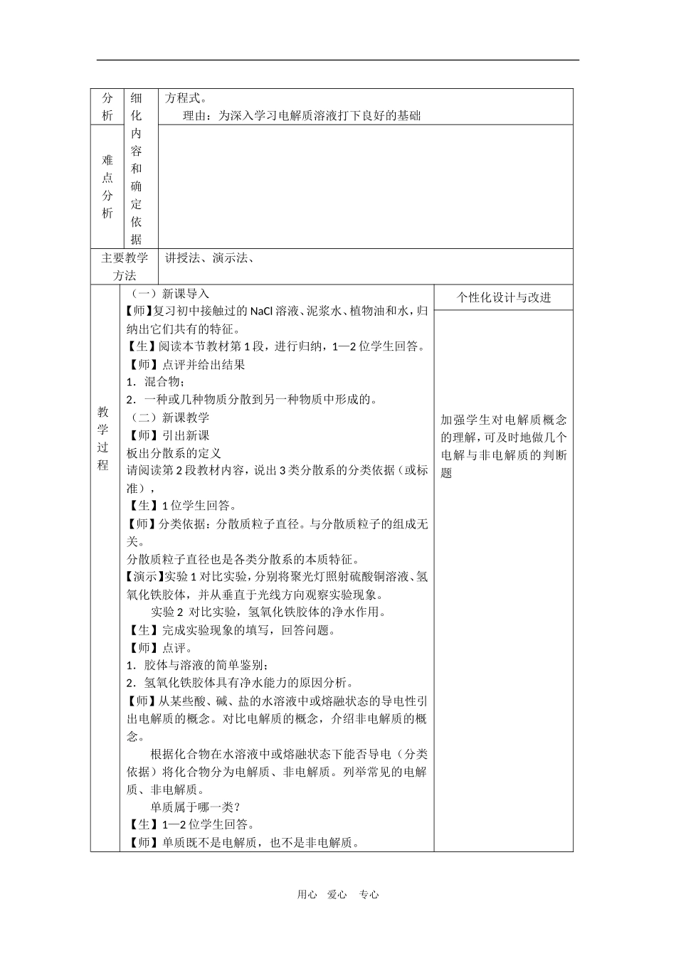 高中化学：1.1.4《物质的分散系》教案（苏教版必修1）_第2页