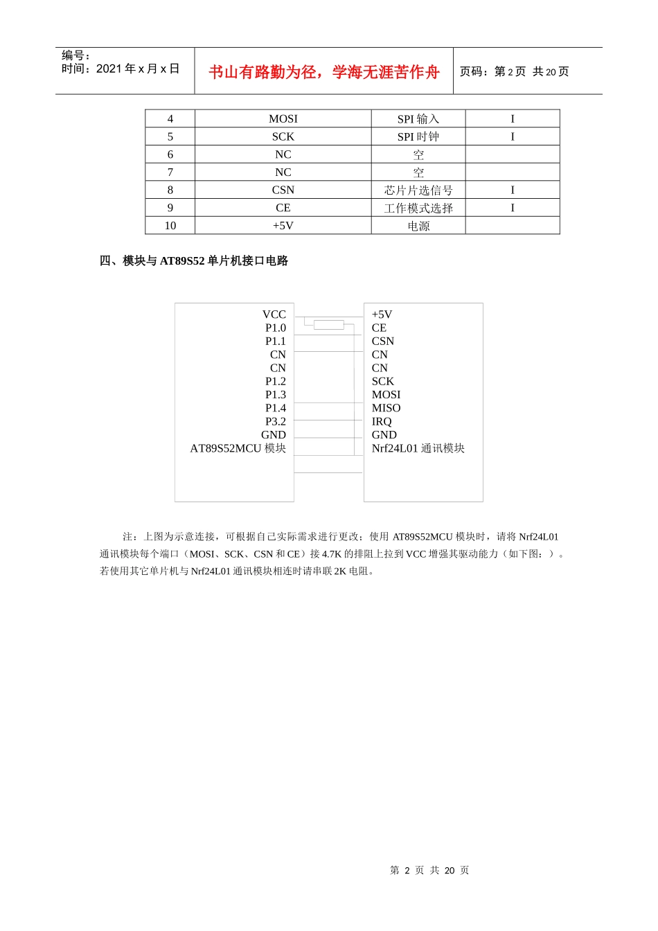 nRF24L01无线通信模块使用手册_第2页