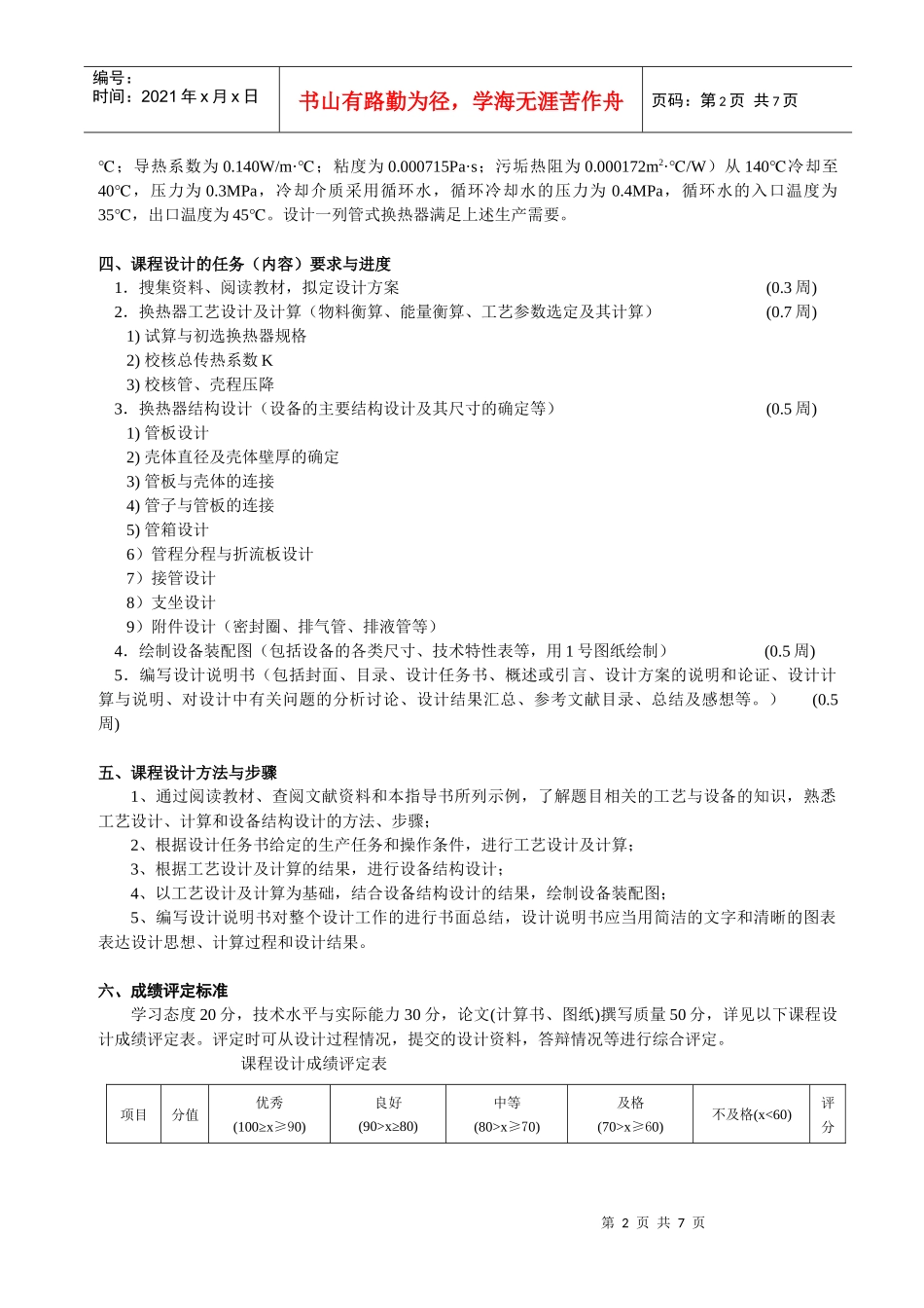《化工原理课程设计》指南_第2页