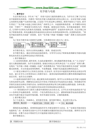 高中化学必修2化学能与电能