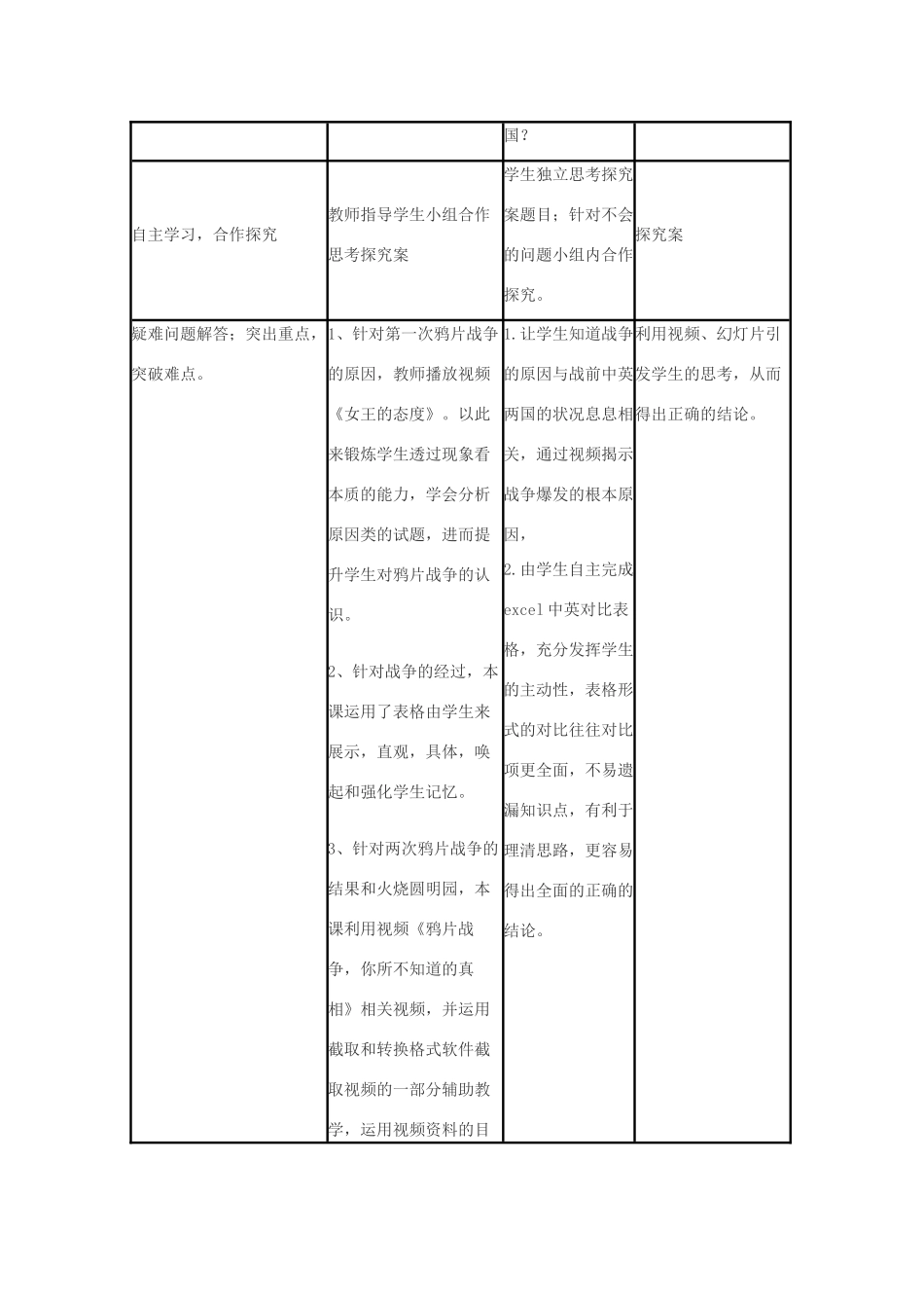 高中历史 第12课 鸦片战争教案41 岳麓版必修1-岳麓版高一必修1历史教案_第3页
