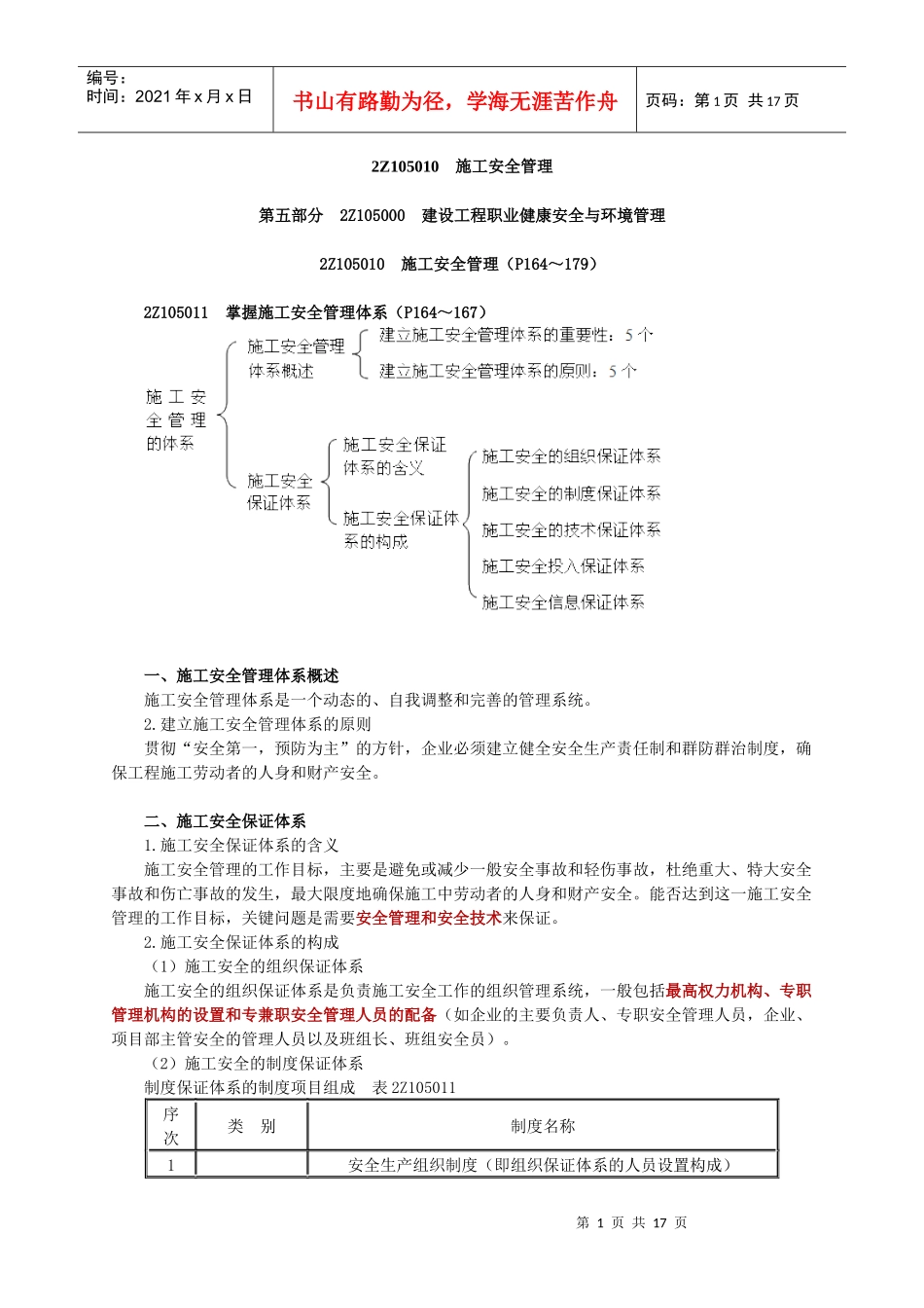 2Z105010施工安全管理_第1页