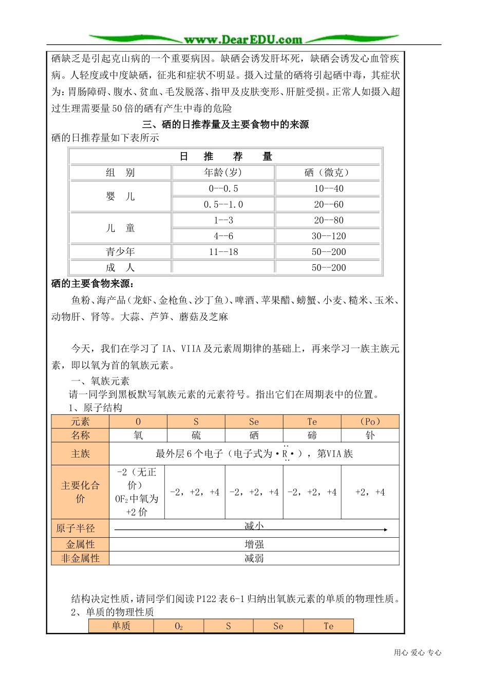高中化学必修氧族元素(1)_第2页