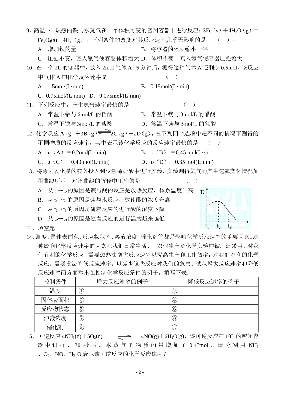 第三节  化学反应的速率和限度 _第2页