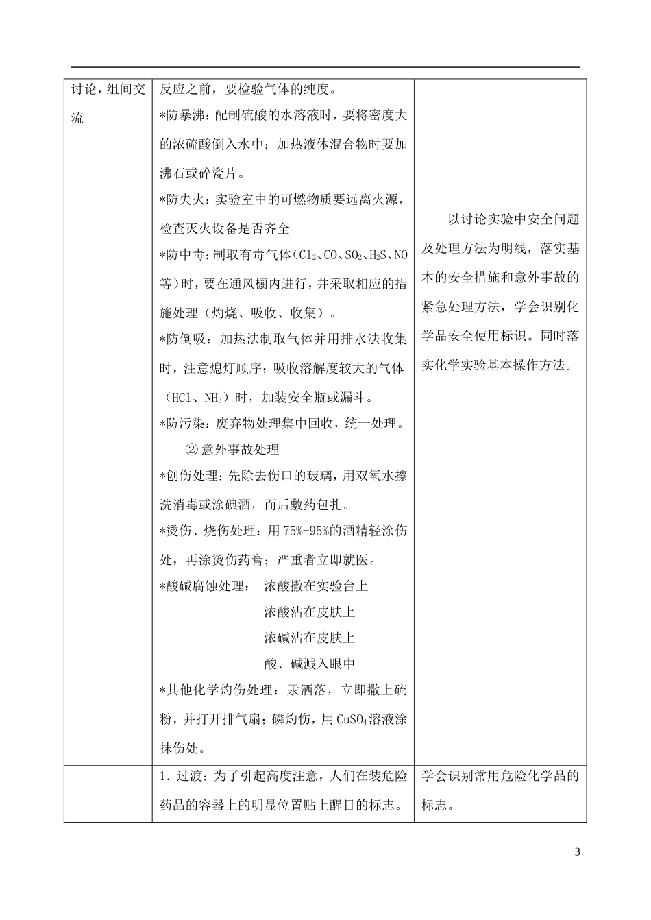 高中化学 《化学实验基本方法》教案18 新人教版必修1_第3页