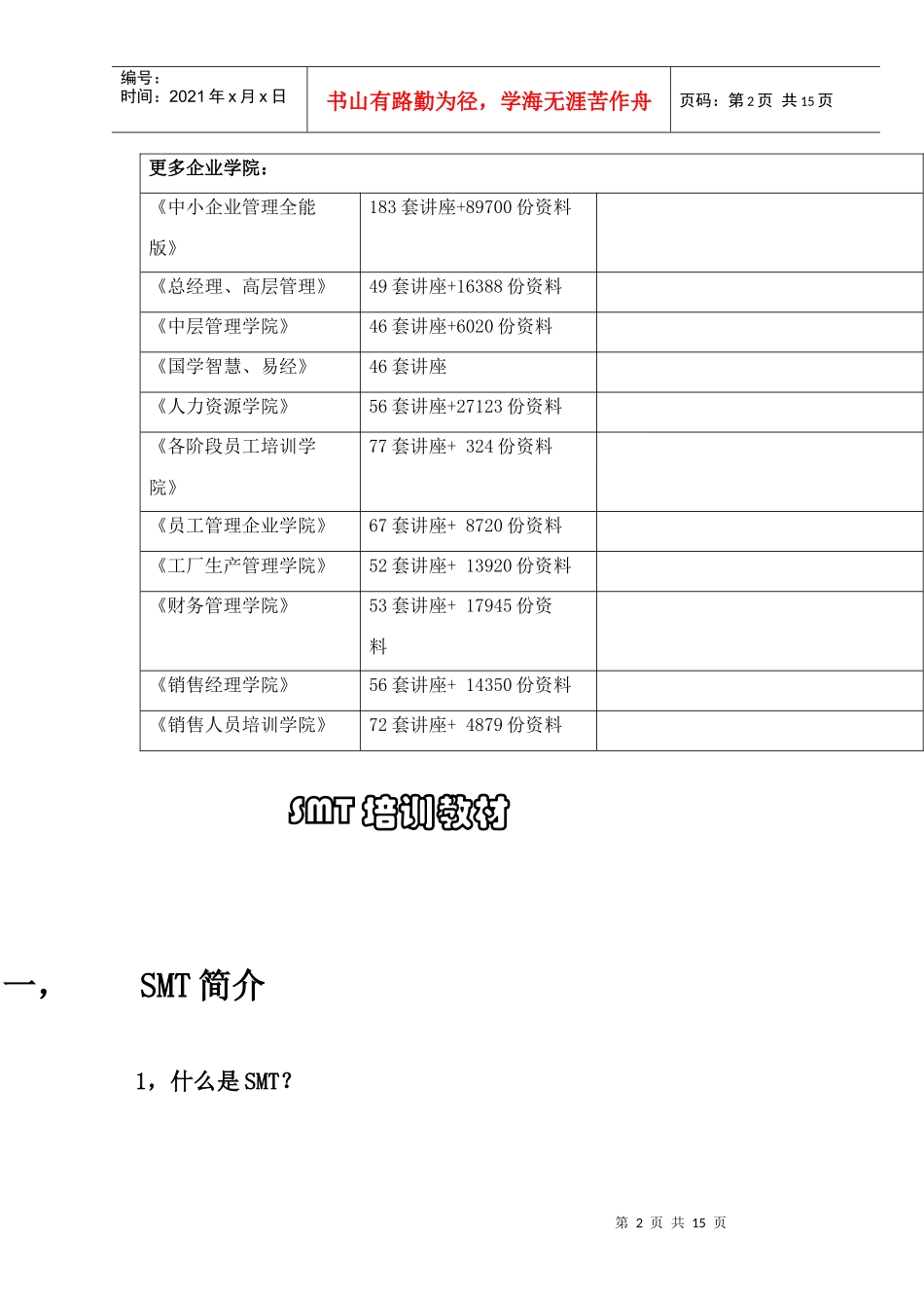 SMT基础知识专业培训_第2页