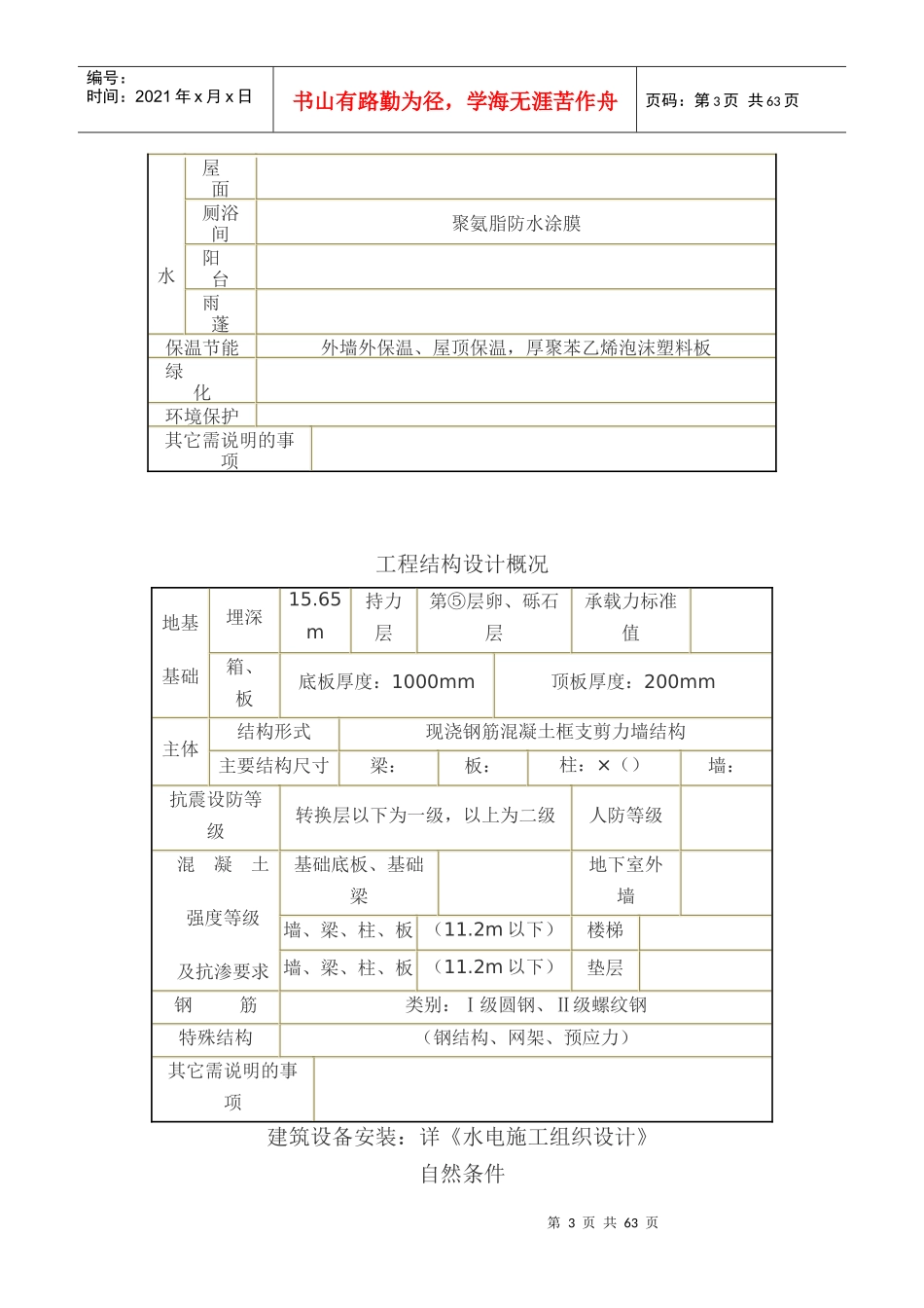 人防工程施工组织设计范本_第3页