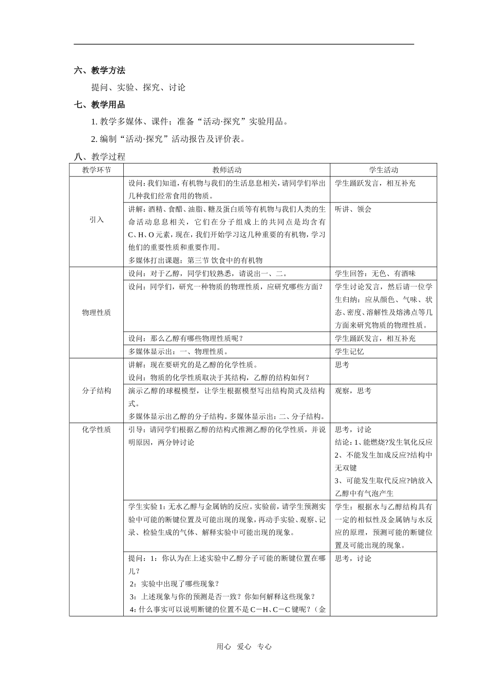 高中化学饮食中的有机物 乙醇人教版必修2_第2页