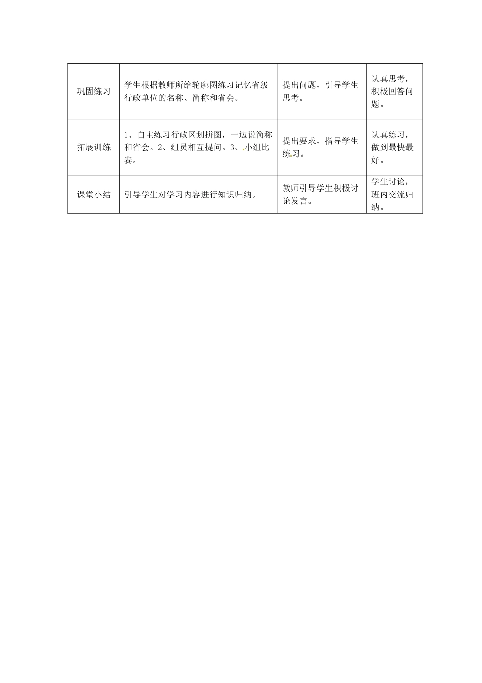 湖北省宜都市红花套镇初级中学八年级地理上册 第一章 第二节 中国的行政区划（第二课时）教案 （新版）湘教版_第2页