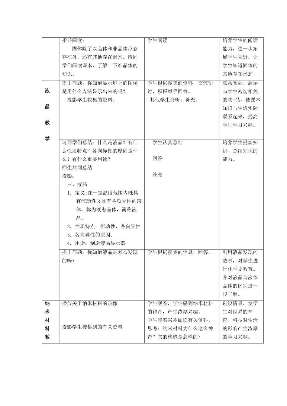 高中化学 第3章 物质的聚集状态与物质性质 3.4 几类其它聚集状态的物质教案 鲁科版选修3-鲁科版高中选修3化学教案_第3页