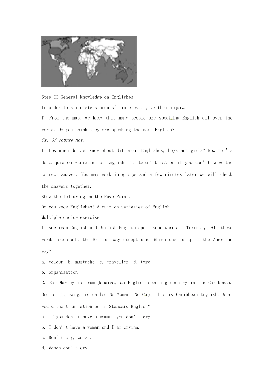 高中英语 Module1 TheFirst Period Vocabulary Building教案 外研版必修5-外研版高二必修5英语教案_第2页