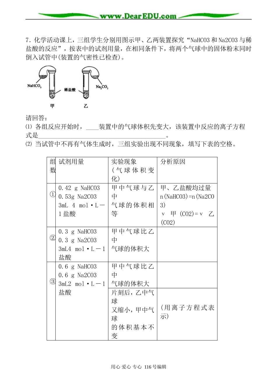 高中化学新人教选修2 纯碱的生产_第3页