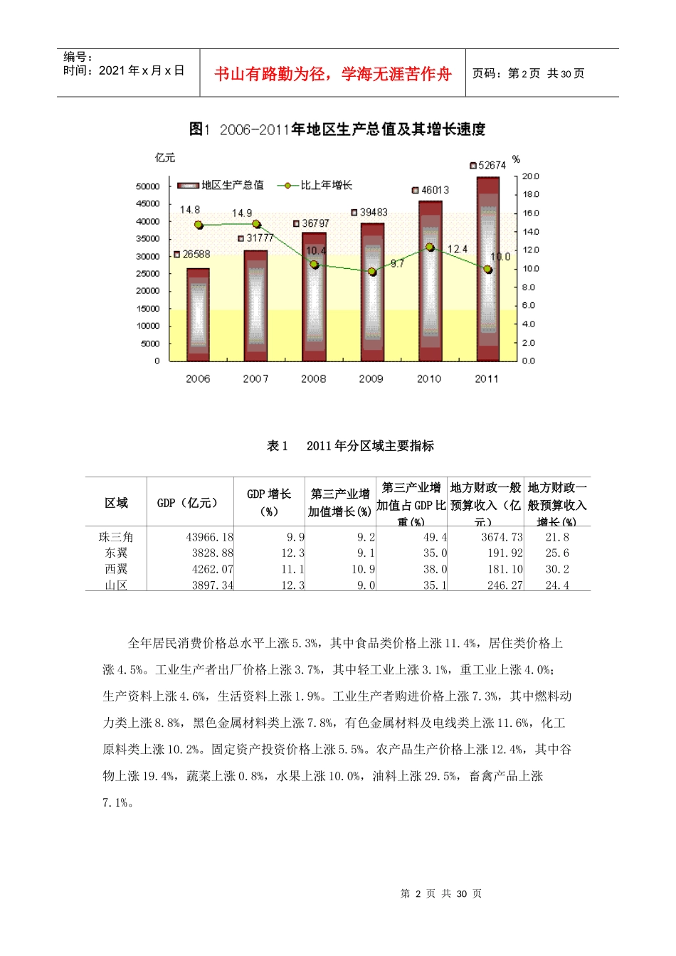 XXXX年广东国民经济和社会发展统计公报(1)_第2页
