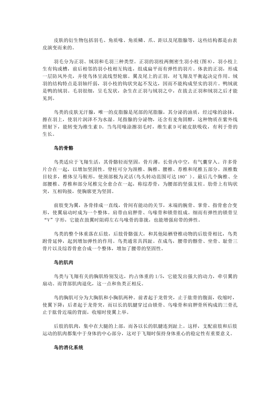 八年级生物5.1.3 空中飞行的动物 教案2人教版_第2页