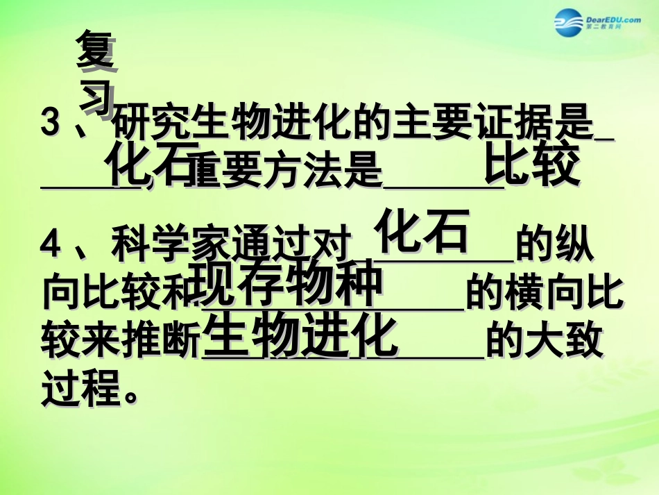 八年级生物下册 5.1.4 生物进化的原因课件 济南版_第3页