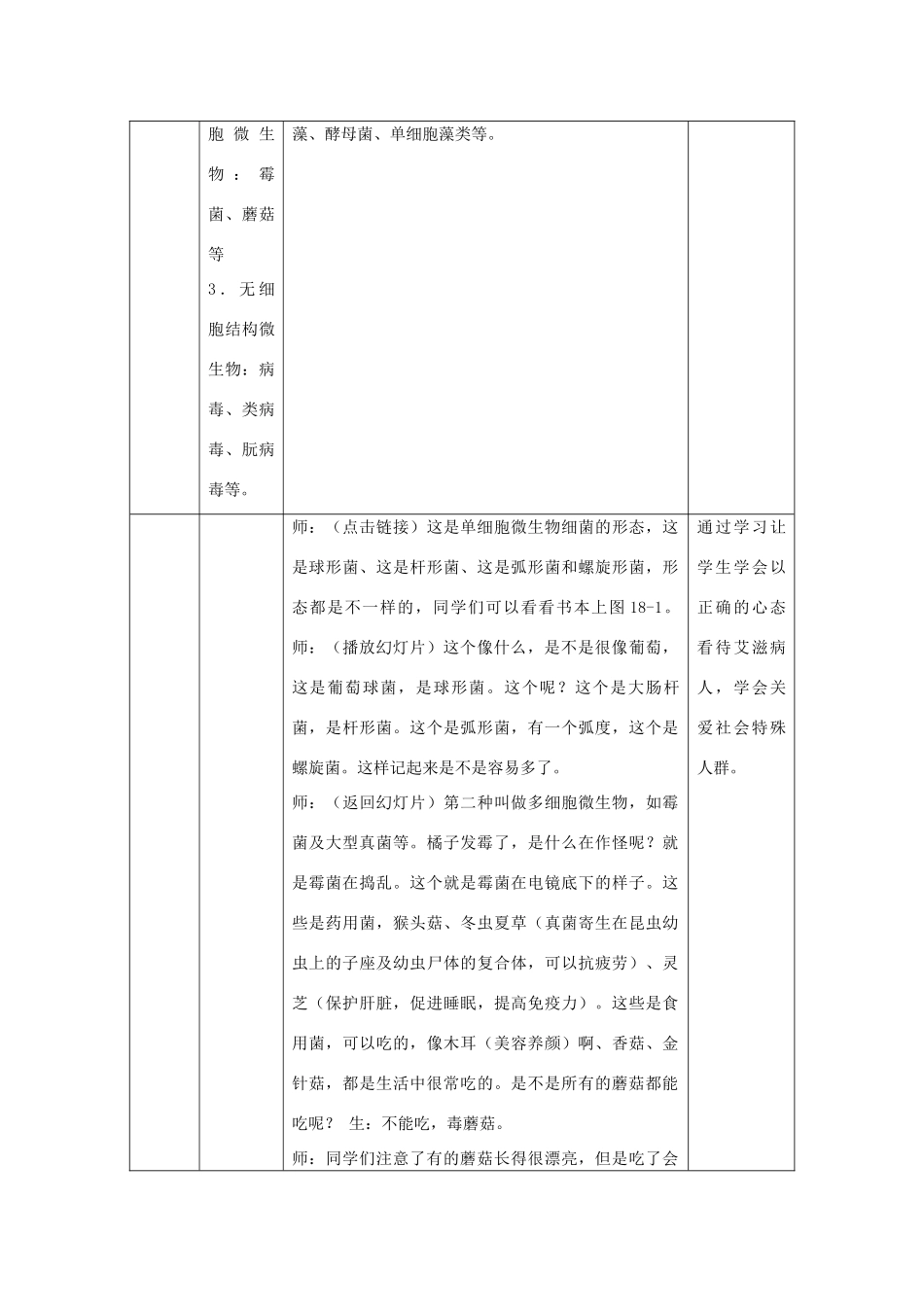 八年级生物上册 5.18.1 微生物在生物圈中的作用教案 北师大版-北师大版初中八年级上册生物教案_第3页