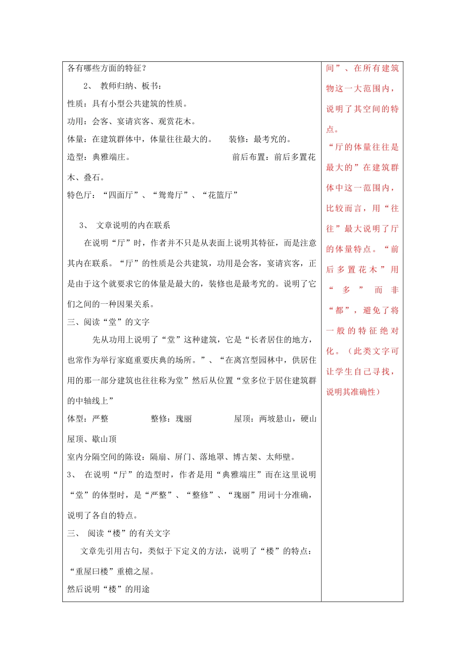 七年级语文下册 第18课《我国古代的几种建筑》教案 鲁教版-鲁教版初中七年级下册语文教案_第2页