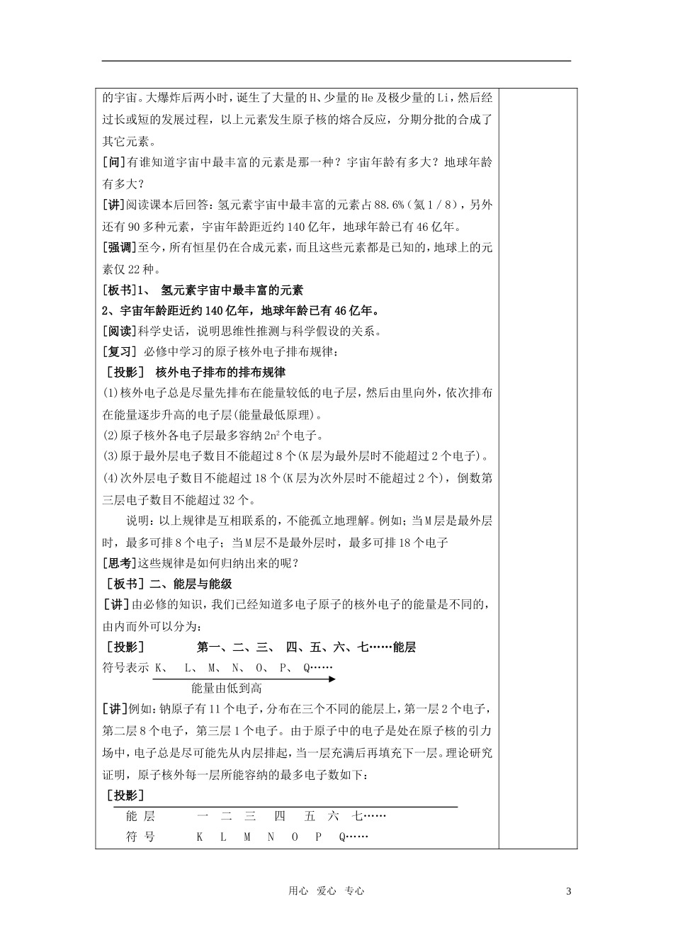 高中化学《原子结构》教案22 人教版选修3_第3页