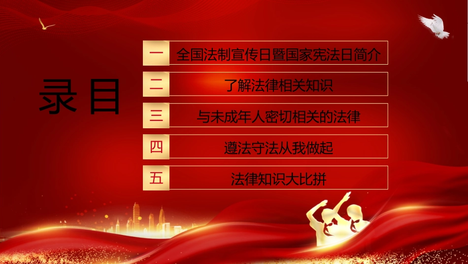 全国法制宣传日暨国家宪法日主题班会_第2页