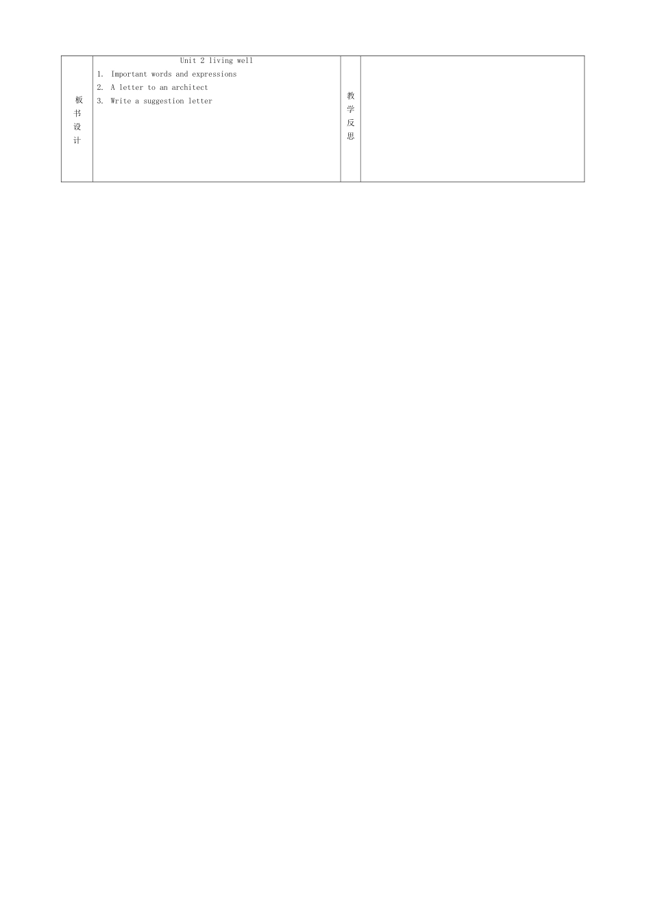高中英语 Unit1 Living well教案7 新人教版选修7-新人教版高二选修7英语教案_第2页