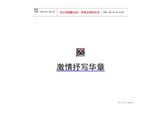 兴光燃气集团策划案XXXX年