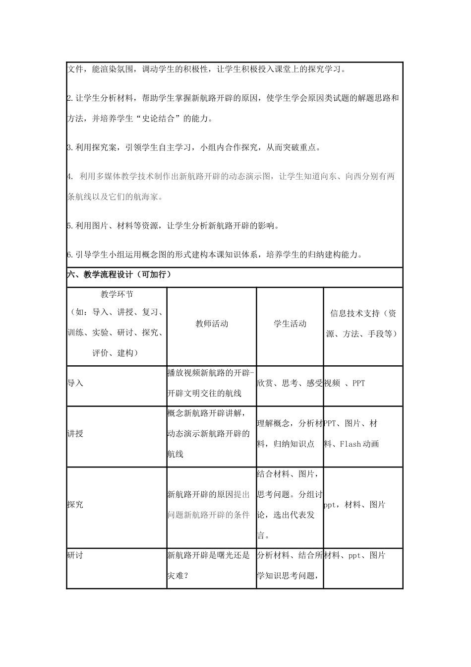 高中历史 第7课 新航路的开辟教案12 岳麓版必修2-岳麓版高一必修2历史教案_第2页