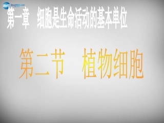 安徽省长丰县下塘实验中学七年级生物上册《2.1.2 植物细胞》课件 （新版）新人教版