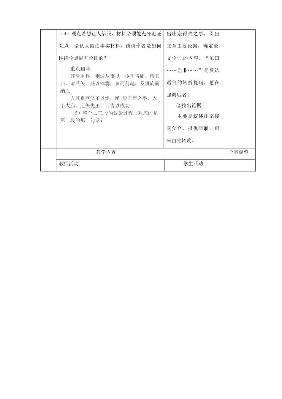 高中语文 伶官传序教案 新人教版选修《中国古代诗歌散文欣赏》-新人教版高二《中国古代诗歌散文欣赏》语文教案_第2页