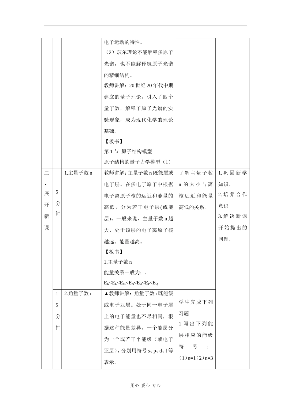 高中化学：1.1.2 量子力学对原子核外电子运动状态的描述 教案 鲁科版选修4 _第2页