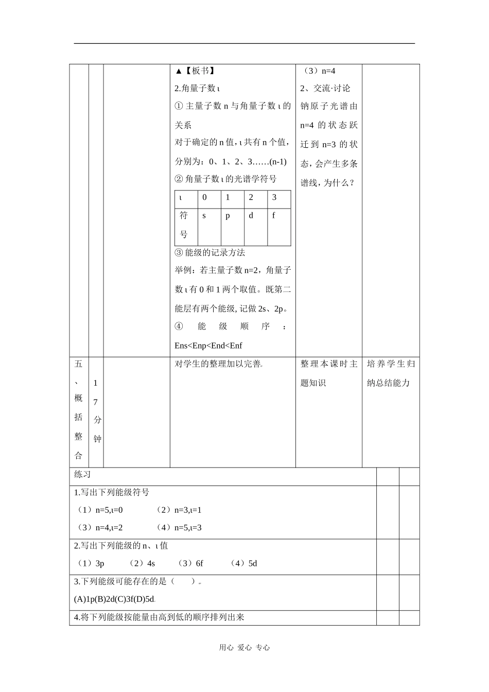 高中化学：1.1.2 量子力学对原子核外电子运动状态的描述 教案 鲁科版选修4 _第3页