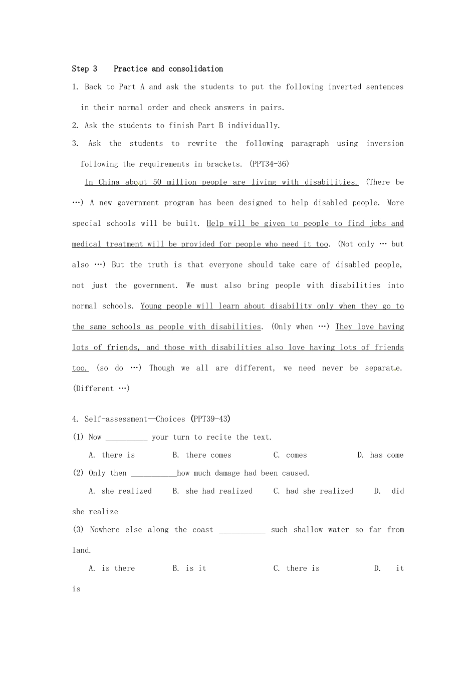 高中英语 Unit3 Grammar and usage教案 牛津译林版选修8-牛津版高二选修8英语教案_第3页