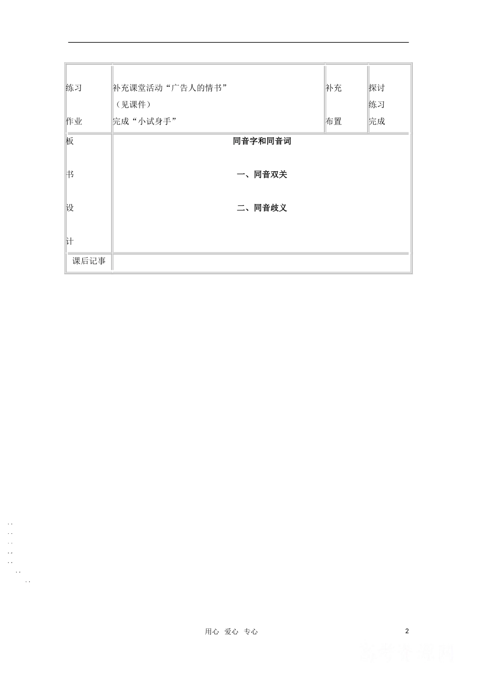 高中语文 2.2《耳听为虚—同音字和同音词》教案（1）新人教版选修《语言文字应用》_第2页
