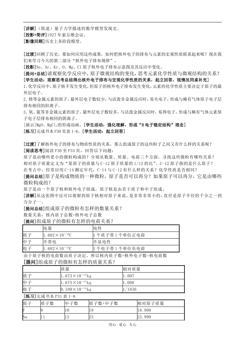 高中化学人类对原子结构的认识教案人教版必修一_第2页