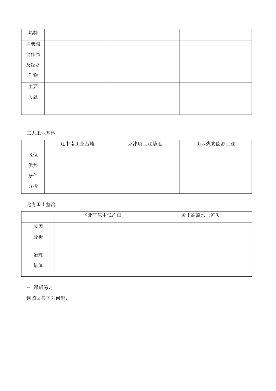 八年级地理下册 ]区域地理之中国地理北方地区教案 人教新课标版_第2页