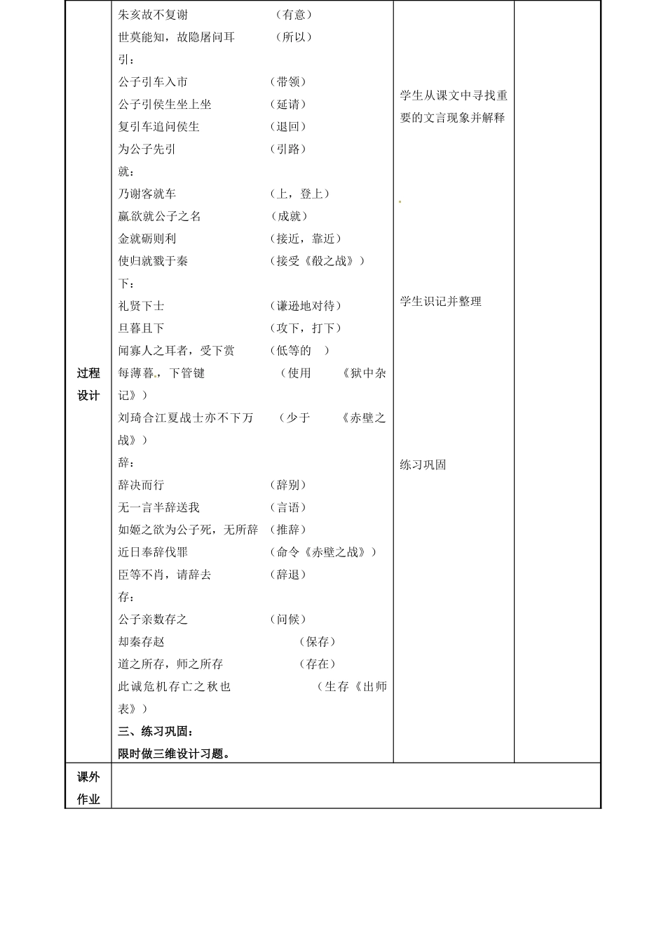 高中语文 魏公子列传教案1 苏教版选修《史记选读》-苏教版高二选修语文教案_第3页