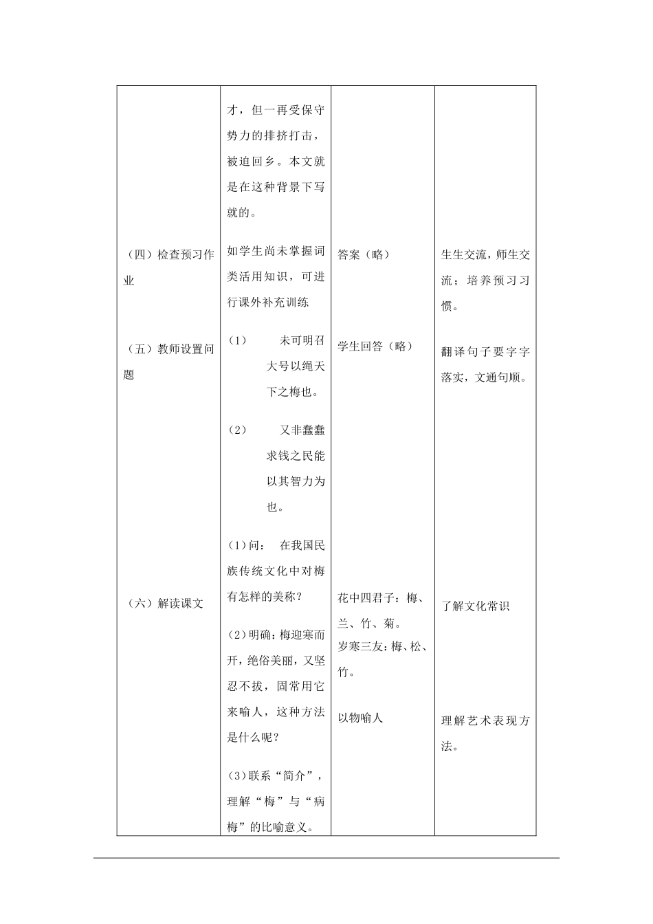 高中语文：5.17《病梅馆记》教案（2）（沪教版第一册）_第3页