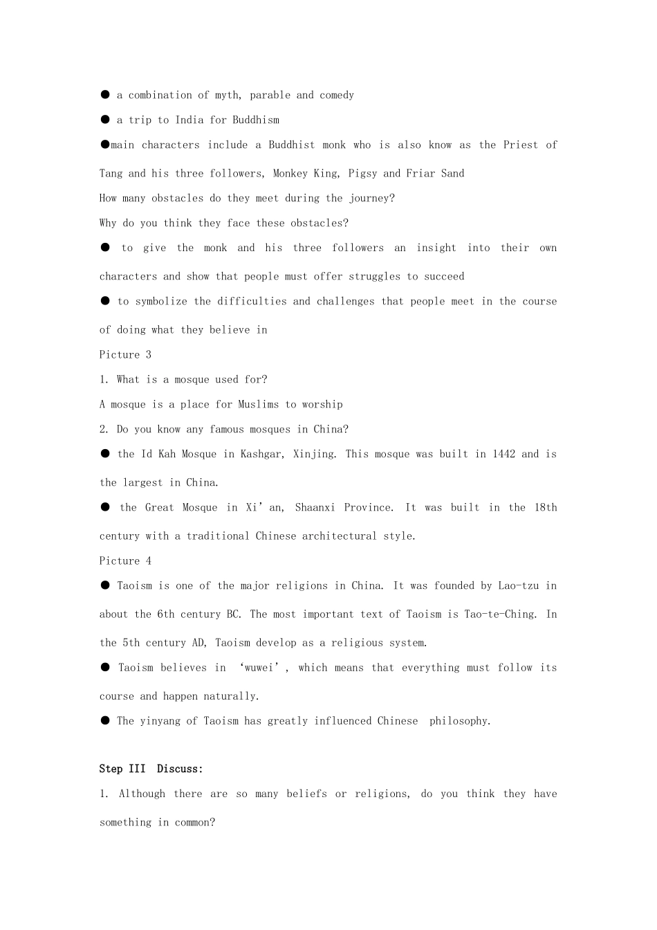 高中英语 Unit4 Behind beliefs-Welcome to the Unit精品教案 牛津译林版选修9_第2页