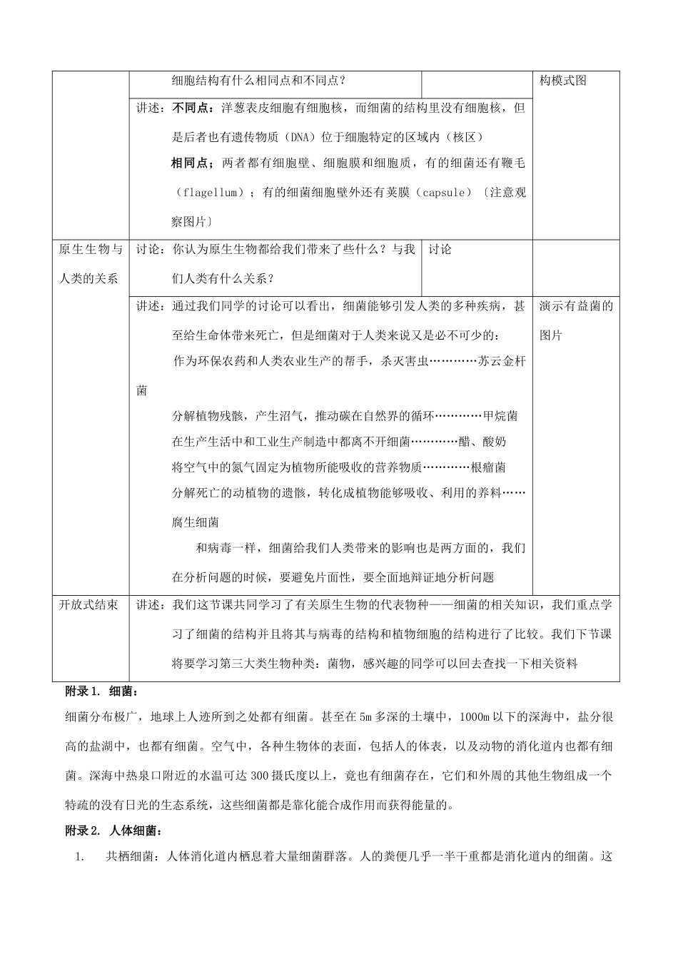 八年级生物上册 14.3.1原核生物界教案 北京课改版_第3页