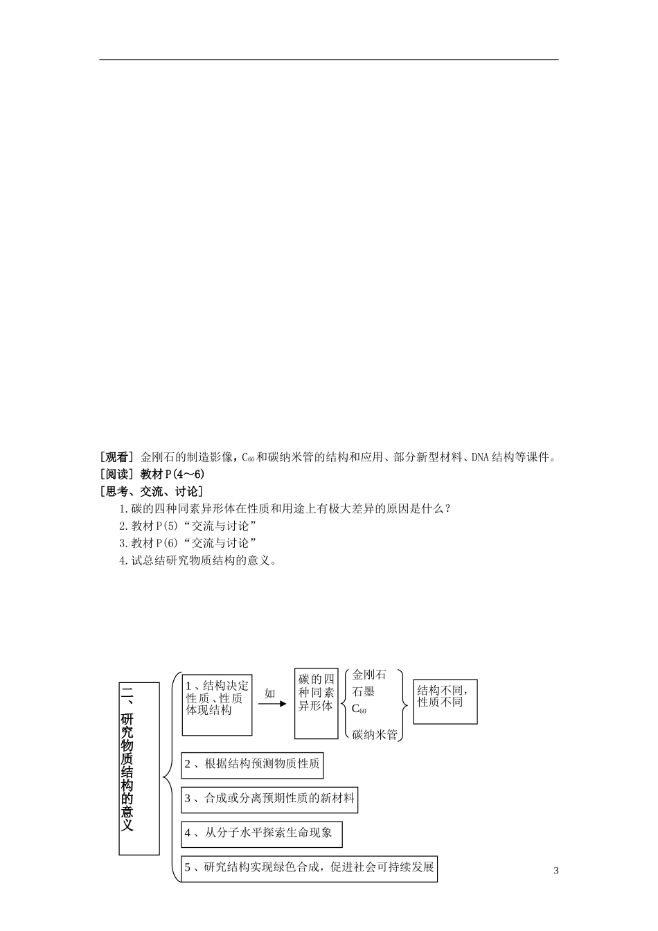 高中化学 《揭示物质结构的奥秘》教案2 苏教版选修3_第3页