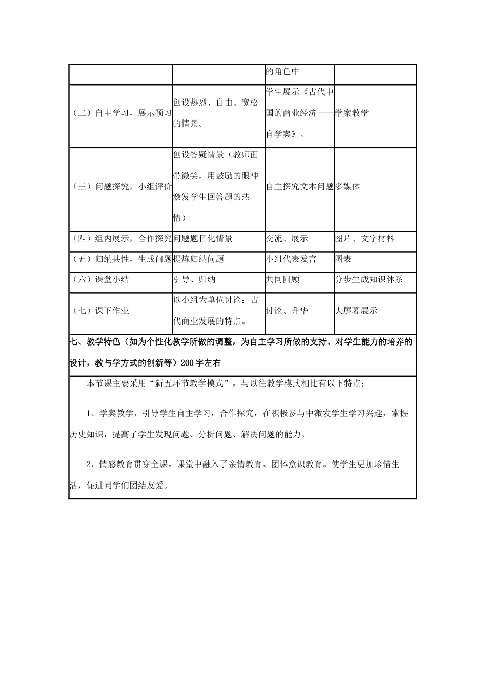 高中历史 第5课 农耕时代的商业与城市教案4 岳麓版必修2-岳麓版高一必修2历史教案_第3页