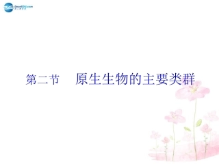 八年级生物下册 第22章 第二节 原生生物的主要类群课件4 （新版）北师大版