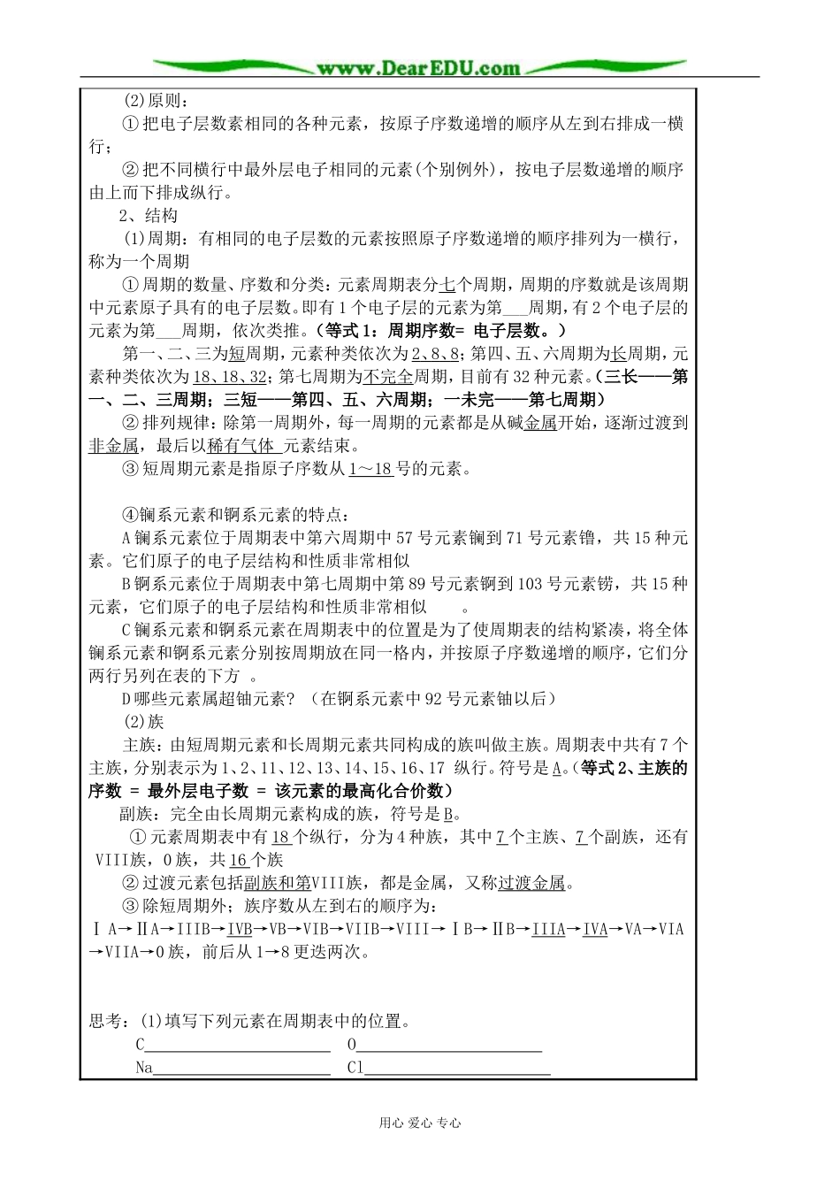 高中化学第一册必修元素周期表(1)_第2页