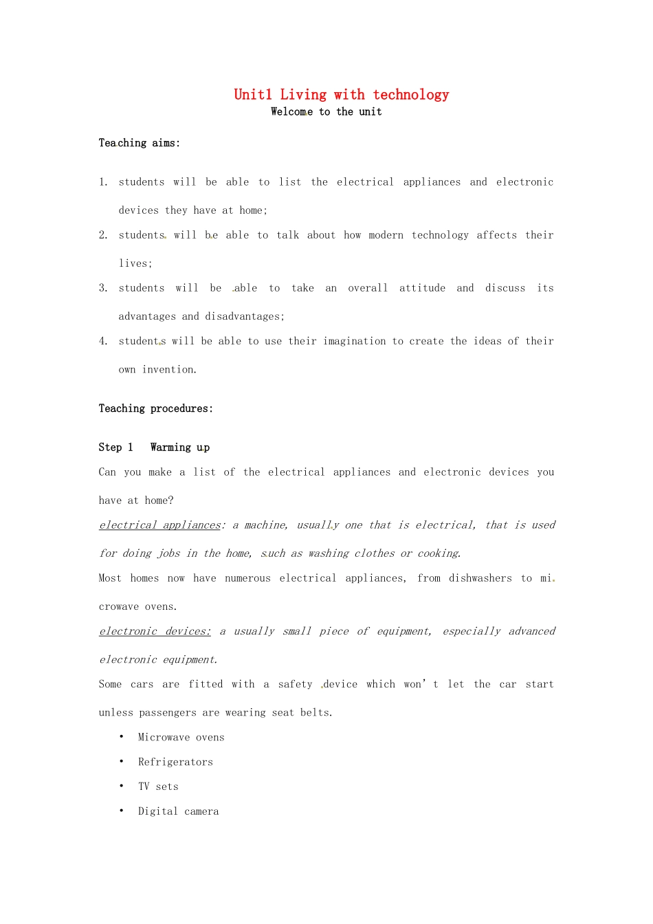 高中英语 Unit1 Welcome to the unit教案 牛津译林版选修7-牛津版高二选修7英语教案_第1页