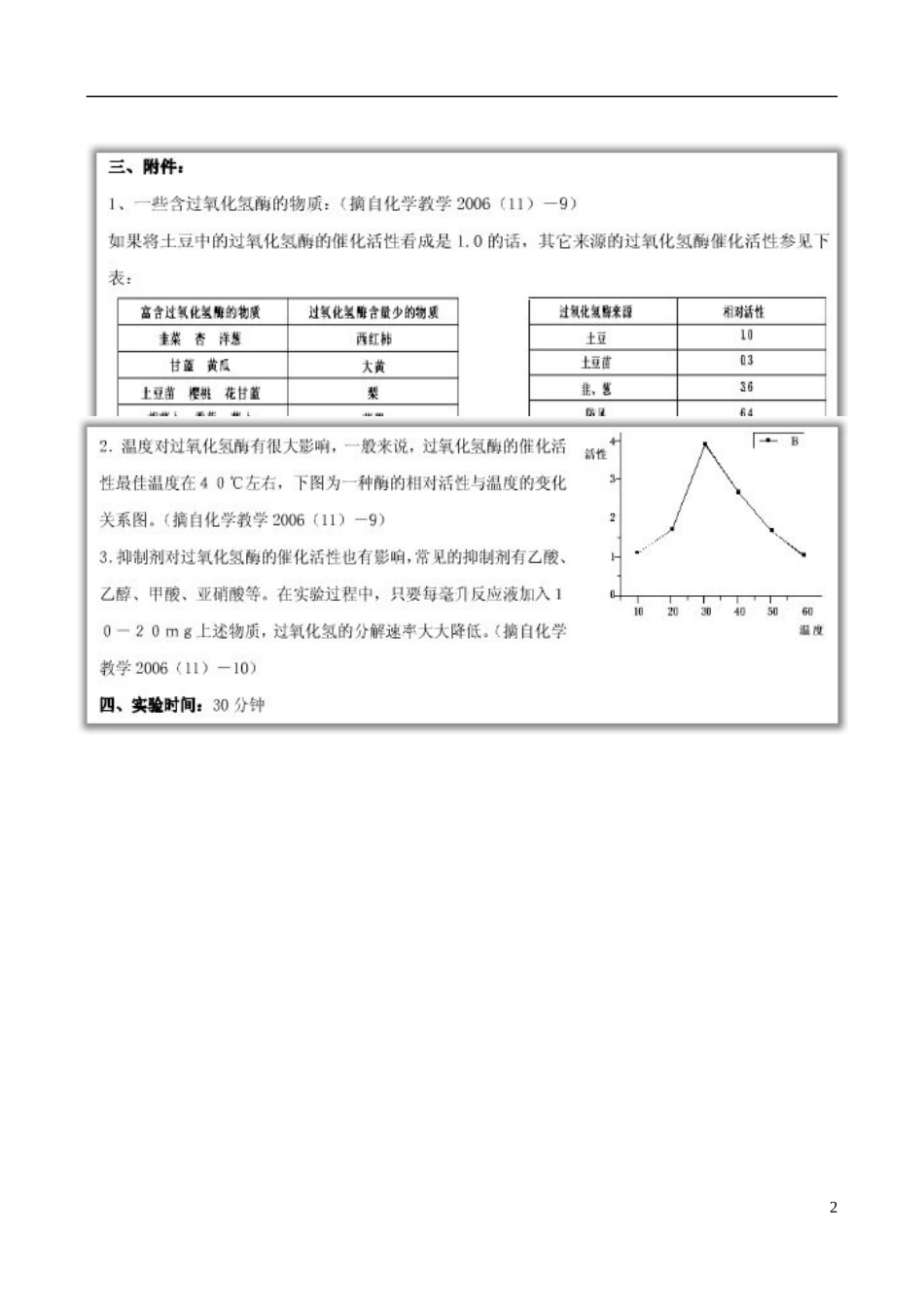 高中化学 4.2 催化剂对过氧化氢分解反应速率教案2 苏教版选修6-苏教版高中选修6化学教案_第2页