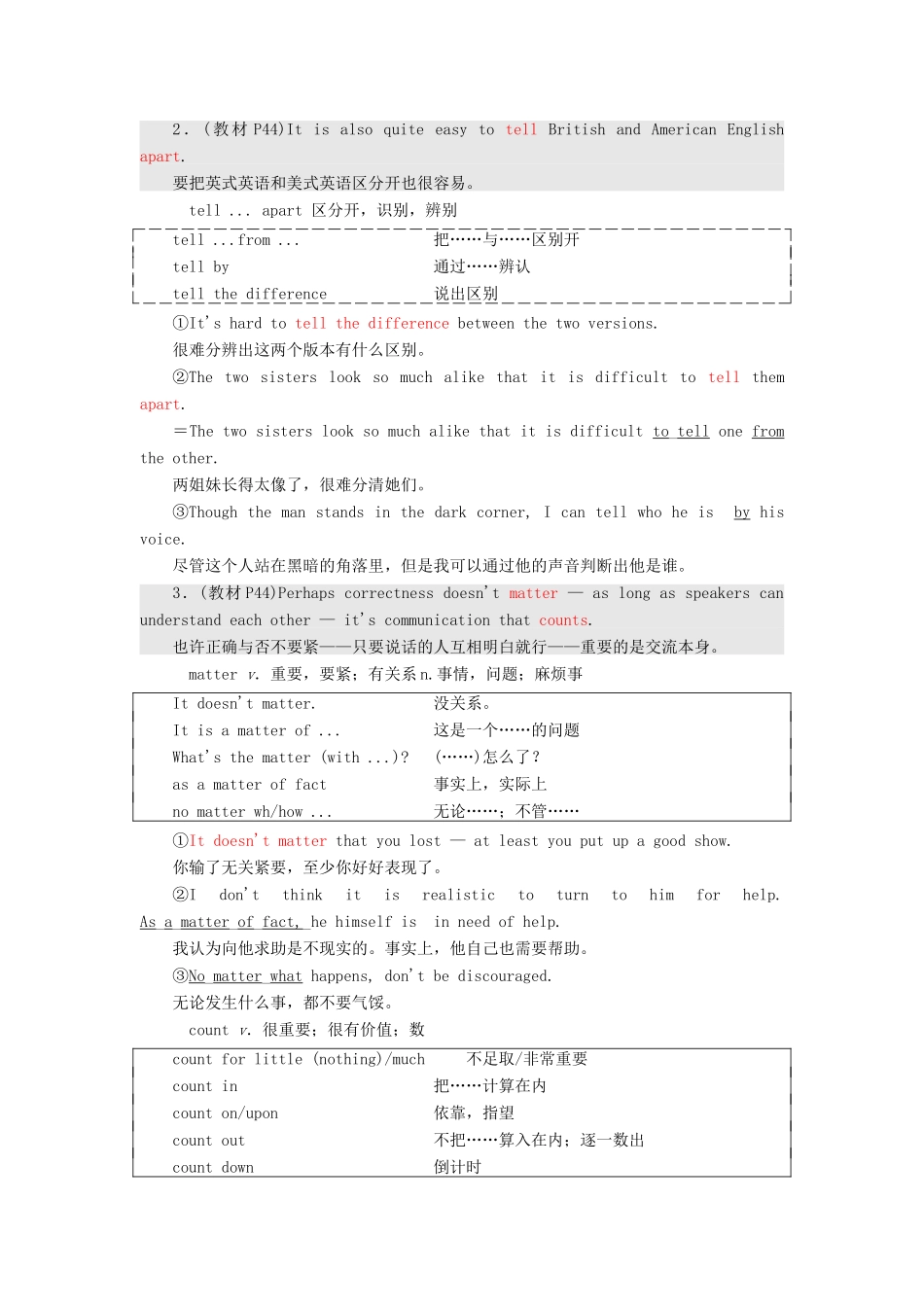 高中英语 Module 4 Which English Section Ⅱ Introduction  Reading — Language Points教案（含解析）外研版选修8-外研版高二选修8英语教案_第3页