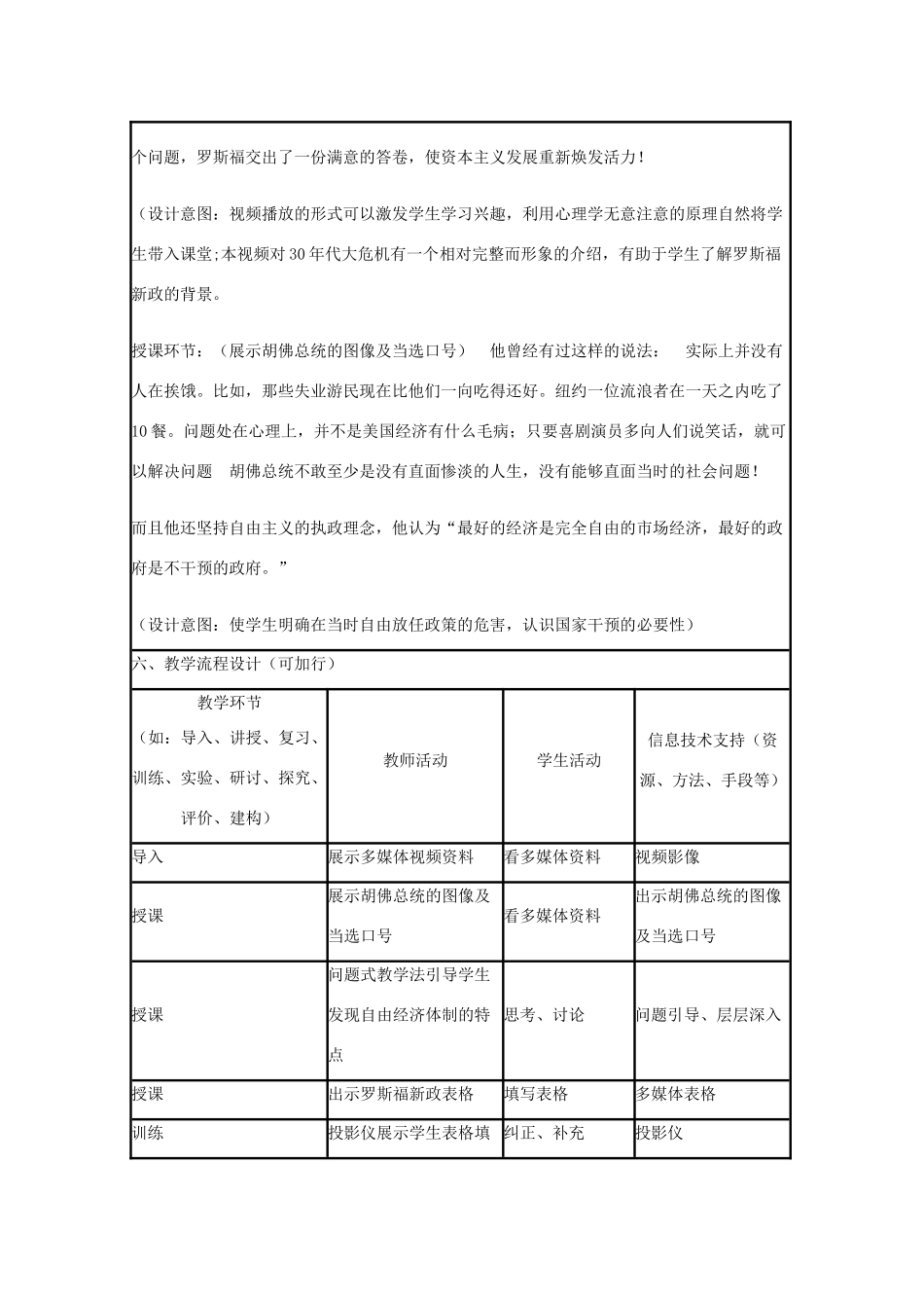 高中历史 第15课 大萧条与罗斯福新政教案6 岳麓版必修2-岳麓版高一必修2历史教案_第2页