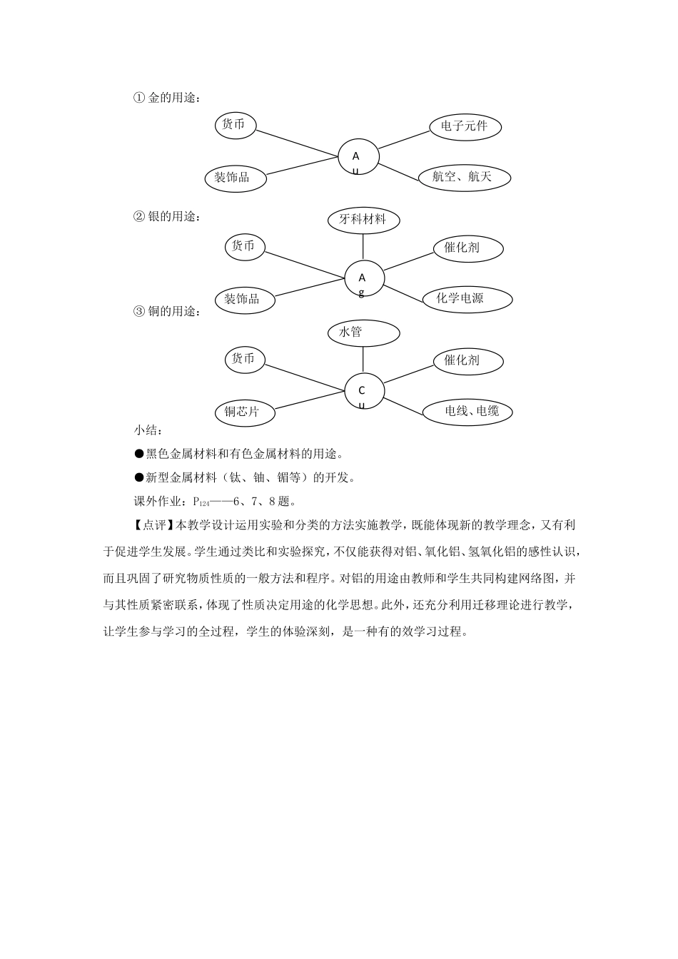 高中化学 4.2铝 金属材料（2）教案 鲁科版必修1-鲁科版高一必修1化学教案_第2页