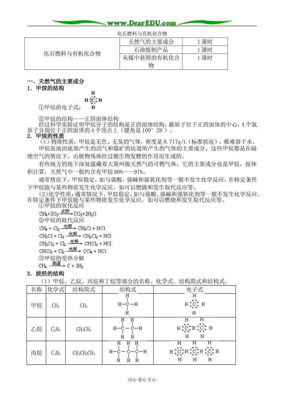 高中化学化石燃料与有机化合物教案 苏教版 必修2_第1页