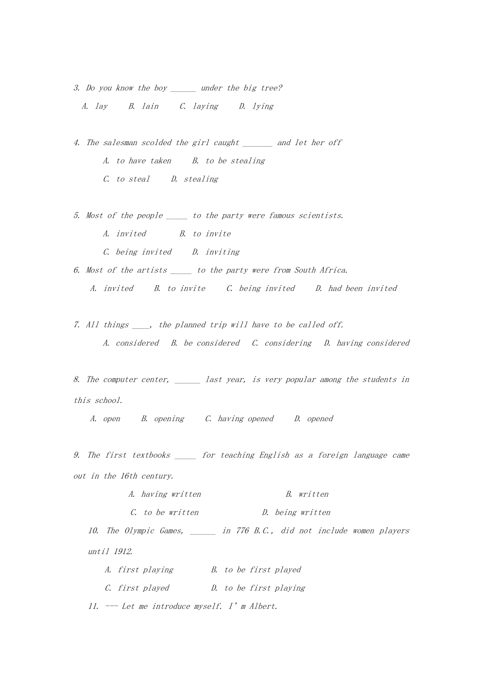 高中英语 Unit2 Witnessing time-Grammar精品教案 牛津译林版选修9_第3页